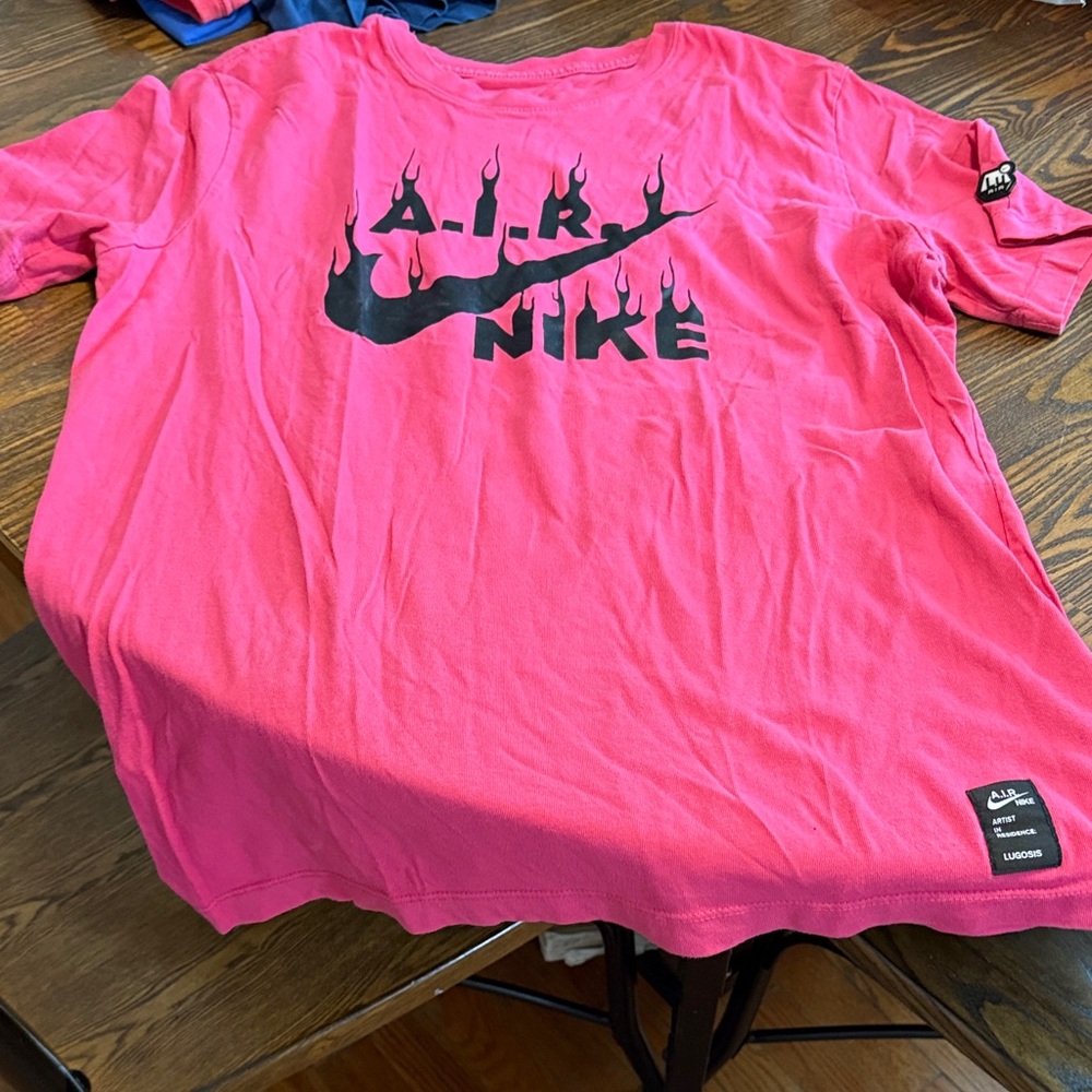 Nike Hot Pink Graphic AIR Flame Tee